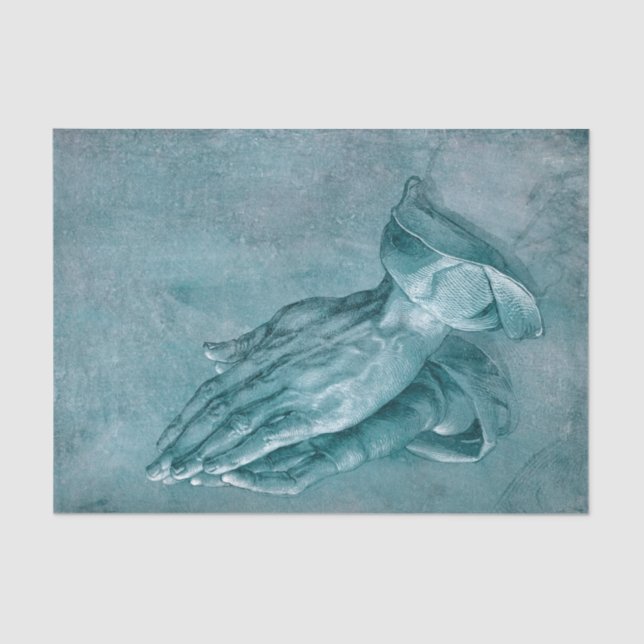 Papier Mousseline Les mains de la prière par Albrecht Durer (Recto)