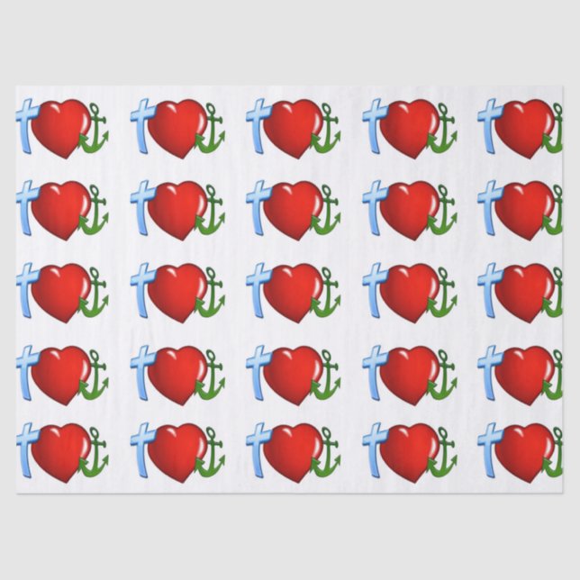 Papier Mousseline les marins aiment le papier de tissu jésus (Recto)