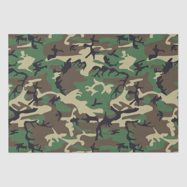 Papier Mousseline Les militaires camouflent (Recto)