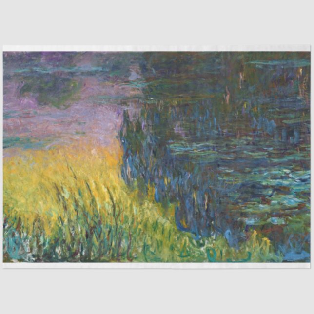 Papier Mousseline Les Nappes d'Eau - Réglage Soleil, Claude Monet, 1 (Recto)