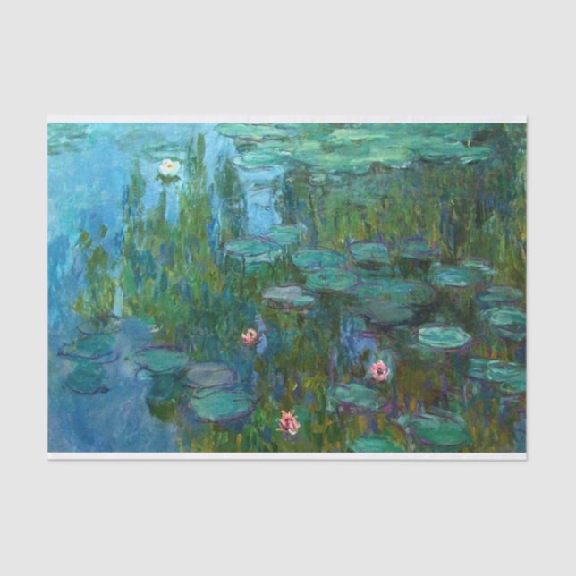 Papier Mousseline Les nymphéas de Claude Monet (Recto)