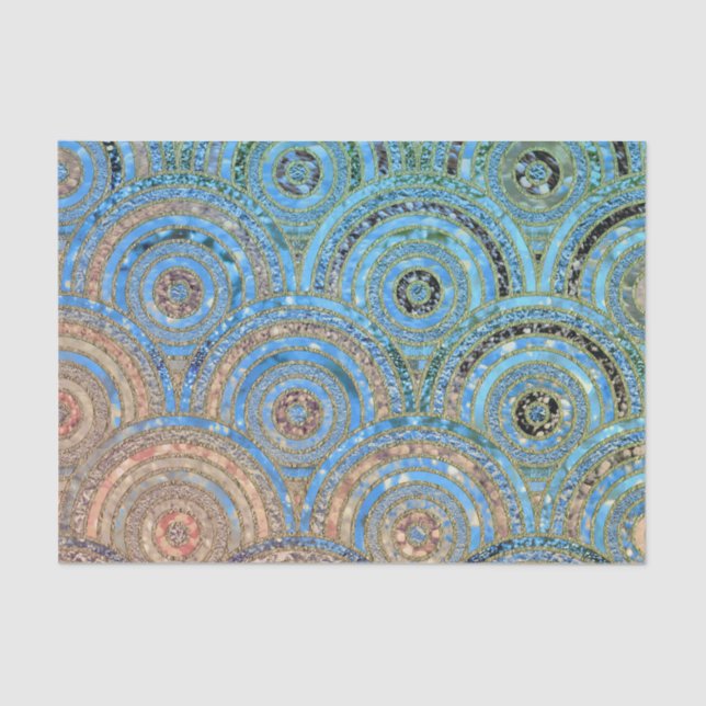 Papier Mousseline Les parties scintillantes de luxe de feuille (Recto)