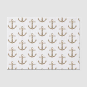 Papier Mousseline Les parties scintillantes d'or ancrent moderne