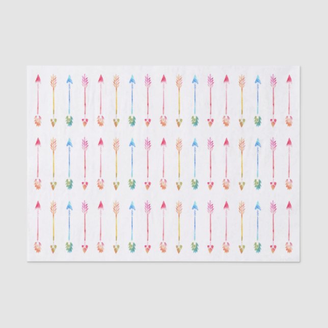 Papier Mousseline Les Patters de Bohemian Watercolor Arrows (Recto)