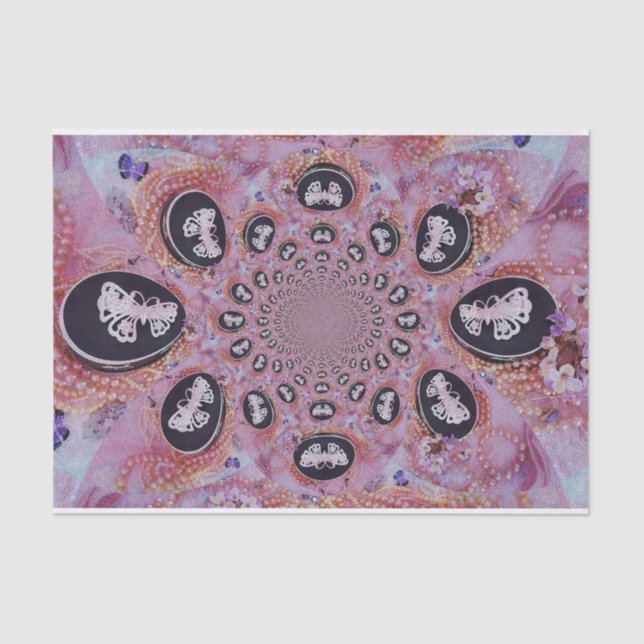 Papier Mousseline Les perles Abstraites élégantes et élégantes du pa (Recto)