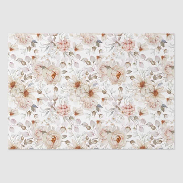 Papier Mousseline Les pivoines en fleurs (Recto)