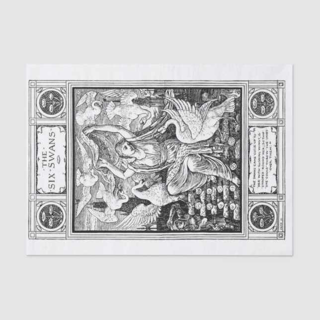 Papier Mousseline Les princes du cygne (Recto)