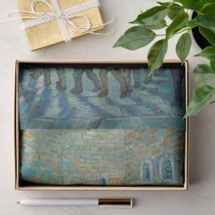 Papier Mousseline Les Prisonniers en promenade de Vincent Van Gogh