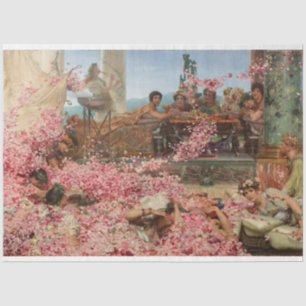 Papier Mousseline Les Roses d'Heliogabalus (Luxe romain antique)