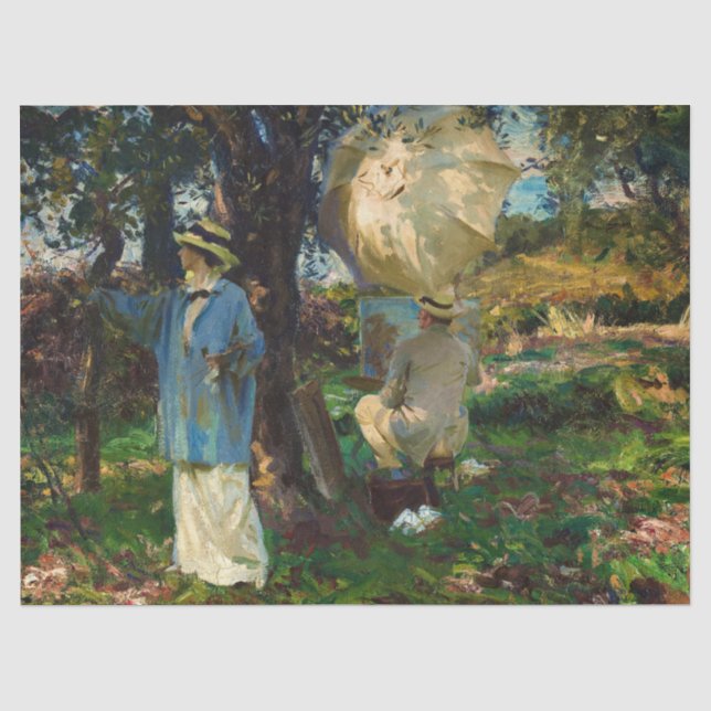 Papier Mousseline Les Sketchers de John Singer Sargent (Recto)