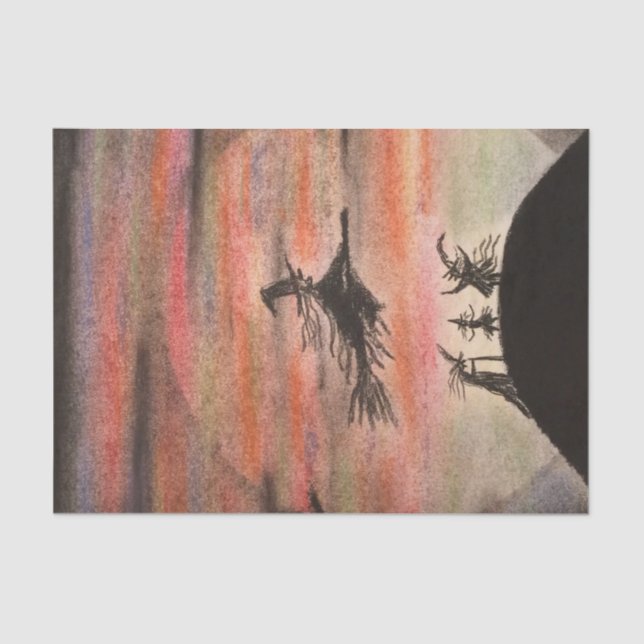 Papier Mousseline Les sorcières célèbrent une Pleine lune pendant (Recto)