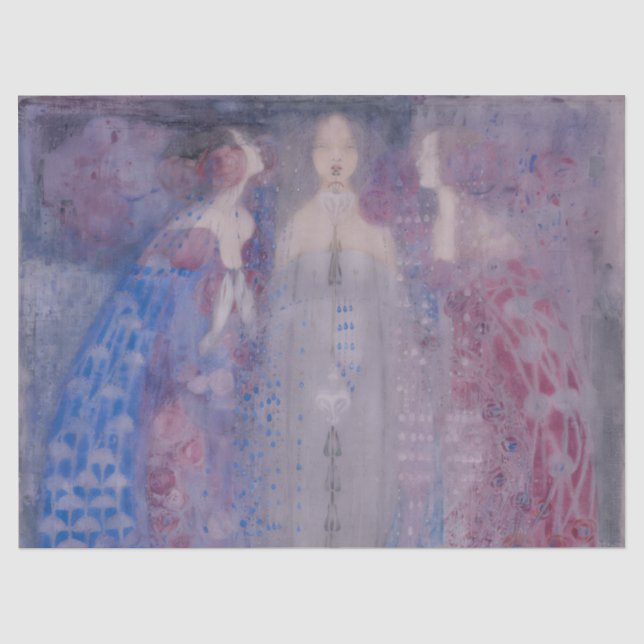 Papier Mousseline Les Trois Parfums, Margaret Macdonald Mackintosh (Recto)