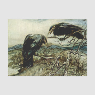Papier Mousseline « Les Twa Corbies » par Arthur Rackham