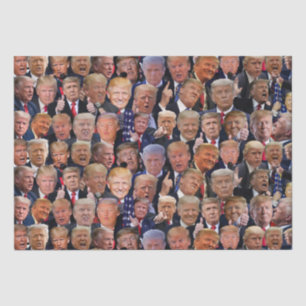 Papier Mousseline Les Visages Drôle De Trump