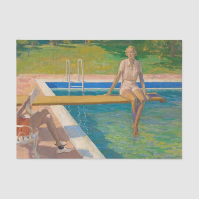 Papier Mousseline Les Viscountess Castlerosse, Palm Springs (Recto)