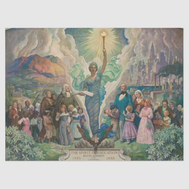 Papier Mousseline L'Esprit de l'Éducation par Newell Convers Wyeth (Recto)