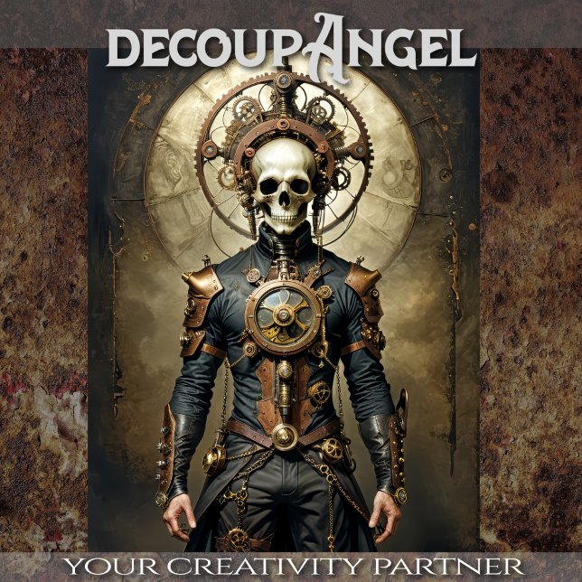 Papier Mousseline L'esprit mécanisé - Découpage - (Créateur téléchargé)