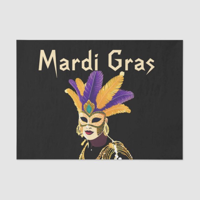 Papier Mousseline "Let the Good Times Roll : Mardi Gras Celebration" (Recto)