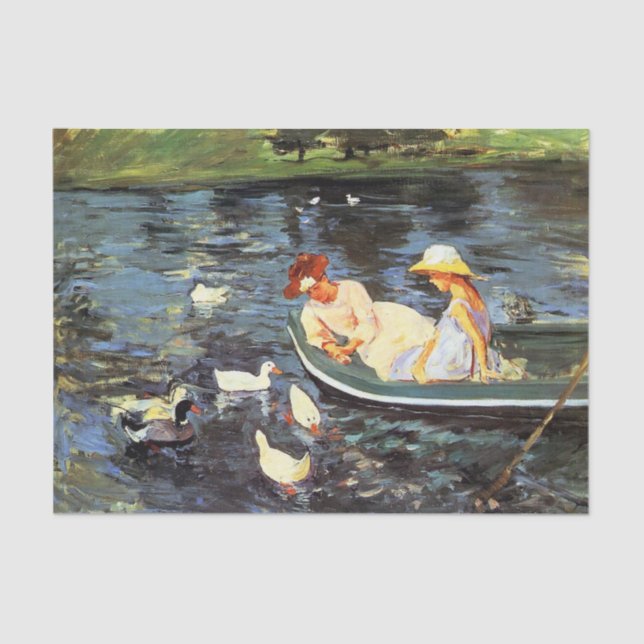 Papier Mousseline L'été par Mary Cassatt Tissue Paper (Recto)