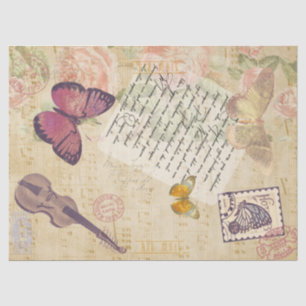 Papier Mousseline Lettre Au Beau Papillon