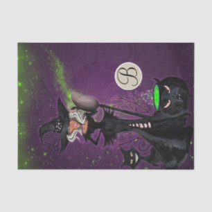 Papier Mousseline Lettre initiale de monogramme de Halloween Glam Wi