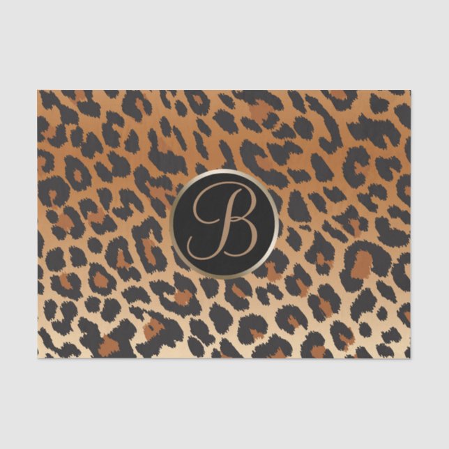 Papier Mousseline Lettre initiale de monogramme de tache d'impressio (Recto)