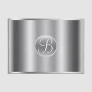 Papier Mousseline Lettre Initiale Monogramme Élégant Brillant Glam A