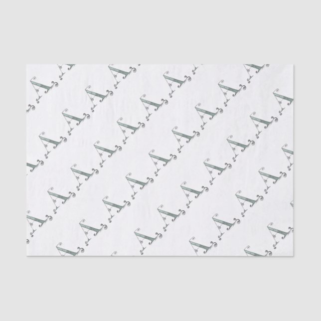 Papier Mousseline Lettre magique A de conception élégante de (Recto)