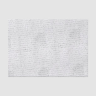 Papier Mousseline Lettre manuscrite Cursive
