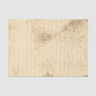 Papier Mousseline Lettre manuscrite Sepia vintage