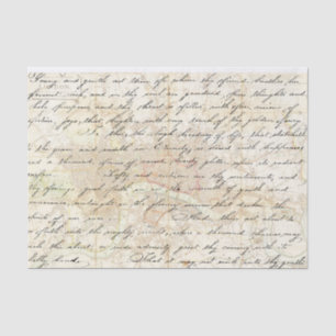 Papier Mousseline Lettre manuscrite vintage London Map Decoupage