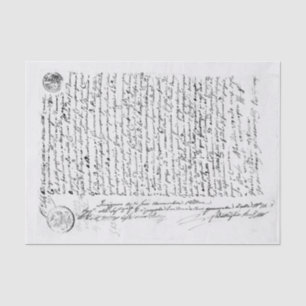 Papier Mousseline Lettre manuscrite vintage noire et blanche