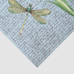 Papier Mousseline Lettres de calligraphie arrière - plan bleu rustiq