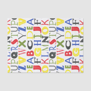 Papier Mousseline Lettres de couleur vive de Megan Meagher