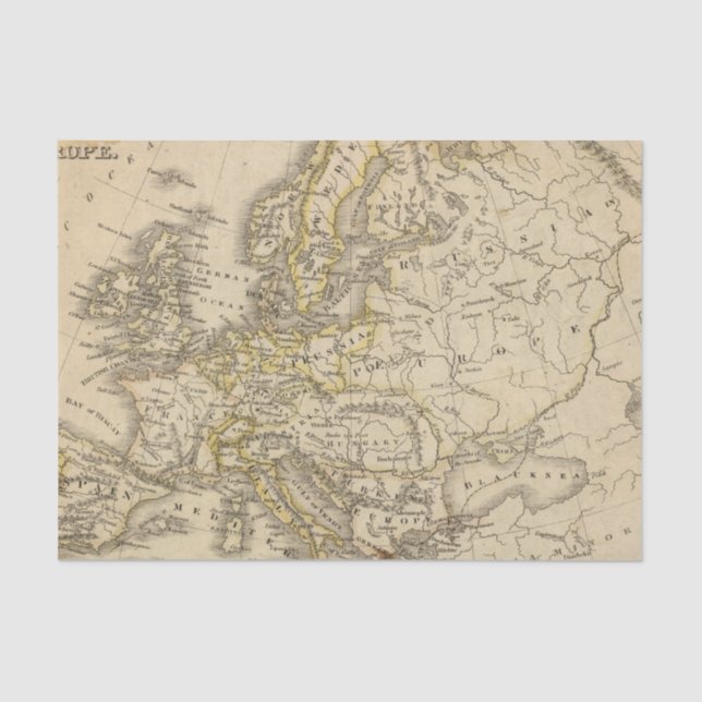 Papier Mousseline L'Europe 52 (Recto)