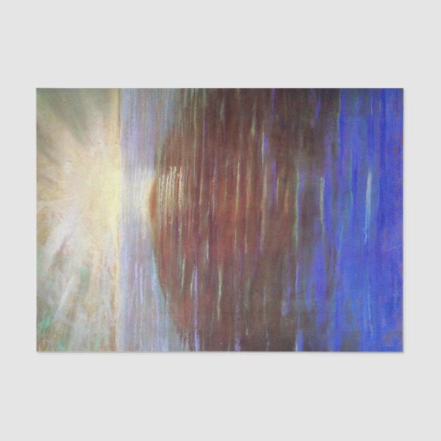 Papier Mousseline Lever de soleil de Mikalojus Ciurlionis (Recto)