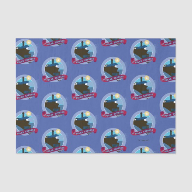 Papier Mousseline L'Express polaire | Insigne de train Vintage (Recto)