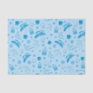 Papier Mousseline L'Express polaire   Motif d'icône de vacances bleu