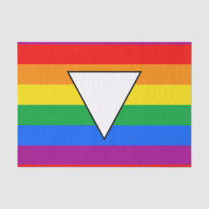 Papier Mousseline LGBTQ+ Triangle et Rainbow Pride