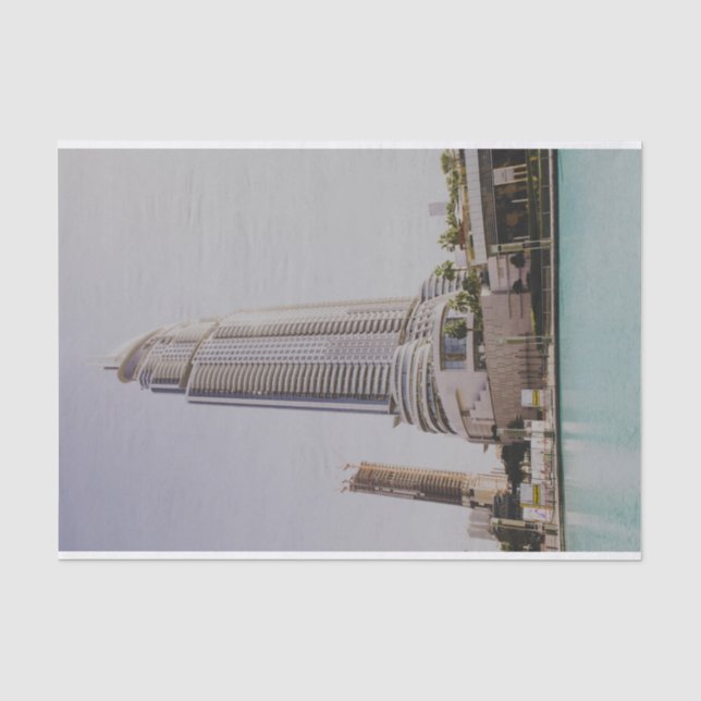 Papier Mousseline L'hôtel Address Downtown Dubai (Recto)