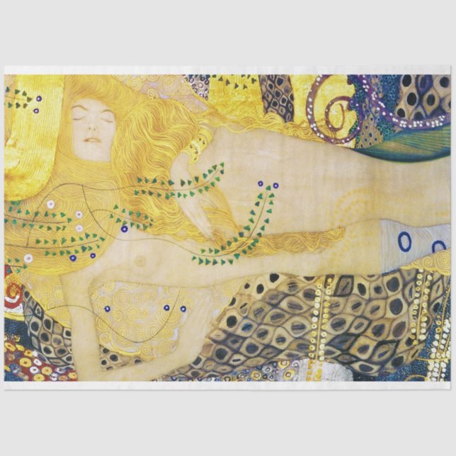 Papier Mousseline L'Hydra, Gustav Klimt (Recto)