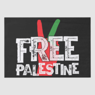 Papier Mousseline Libérez Palestine Palestinien cessez-le-feu Patrio