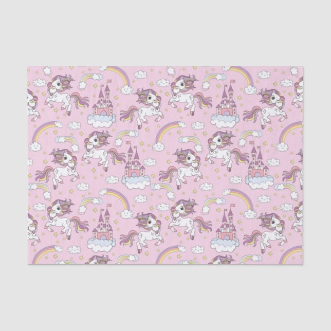 Papier Mousseline Licornes Danseuses (Recto)