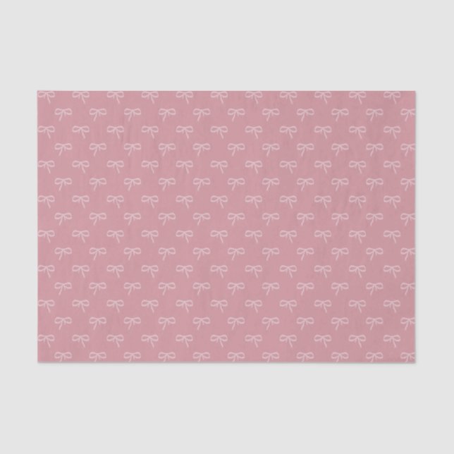 Papier Mousseline Light bows on soft pink background tissue paper (Recto)