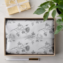 Ligne artistique de rose vintage en noir sur fond