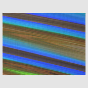 Papier Mousseline Ligne moderne Art Peacock Couleurs plumes