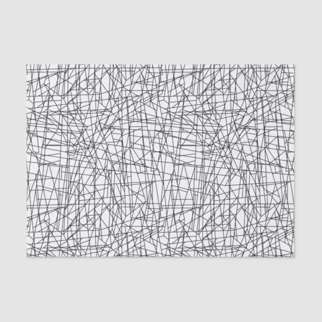 Papier Mousseline Lignes chaotiques (Recto)