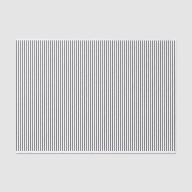 Papier Mousseline Lignes gris sur Blanc (Recto)
