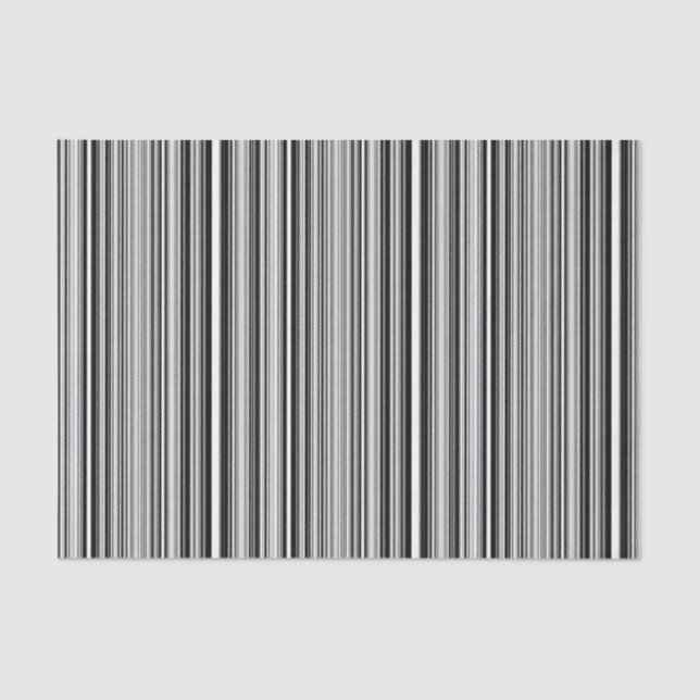 Papier Mousseline Lignes noires et blanches (Recto)