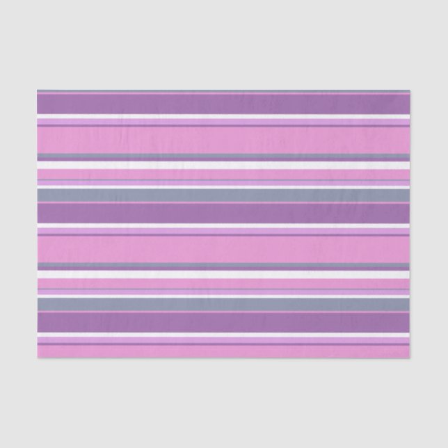 Papier Mousseline Lilac rayures (Recto)
